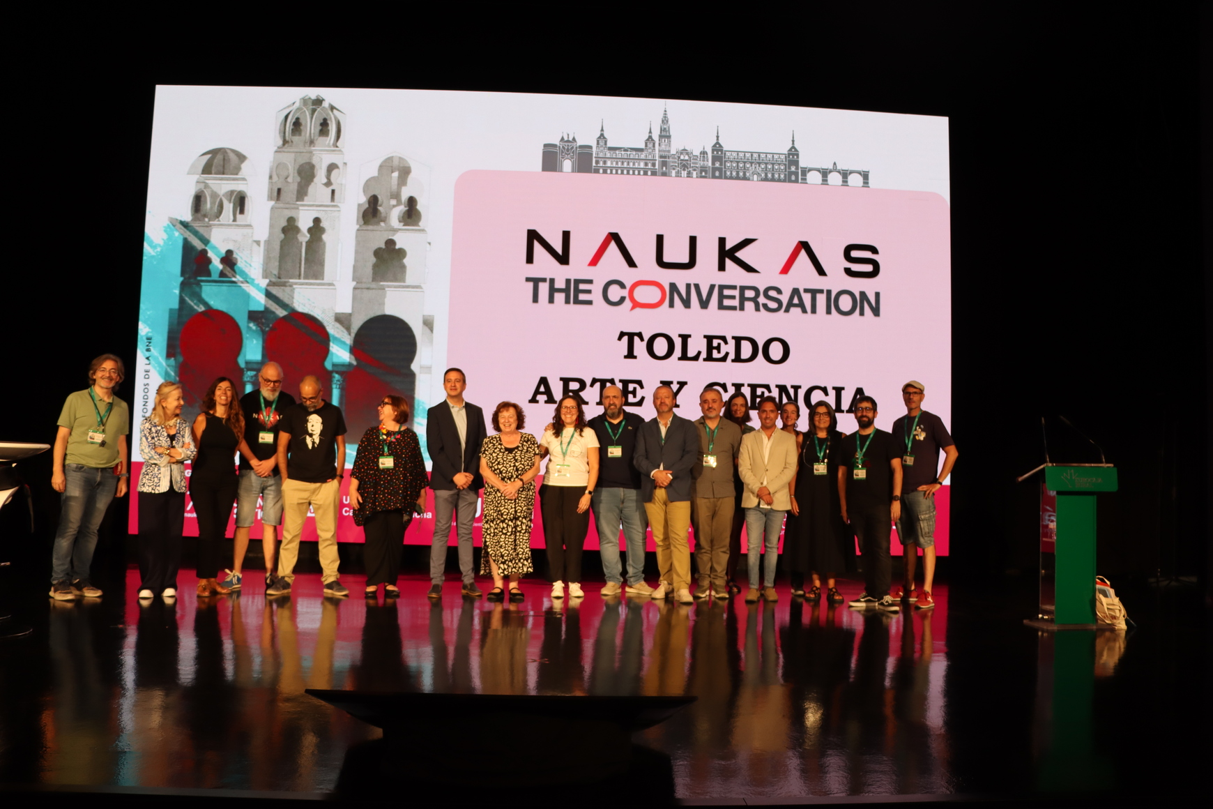 Toledo vivió un encuentro único entre arte y ciencia con Naukas y The Conversation