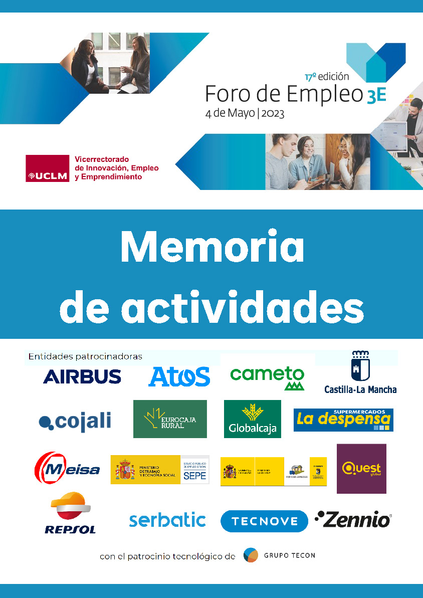 Publicada la memoria del 17º foro de empleo UCLM3E 