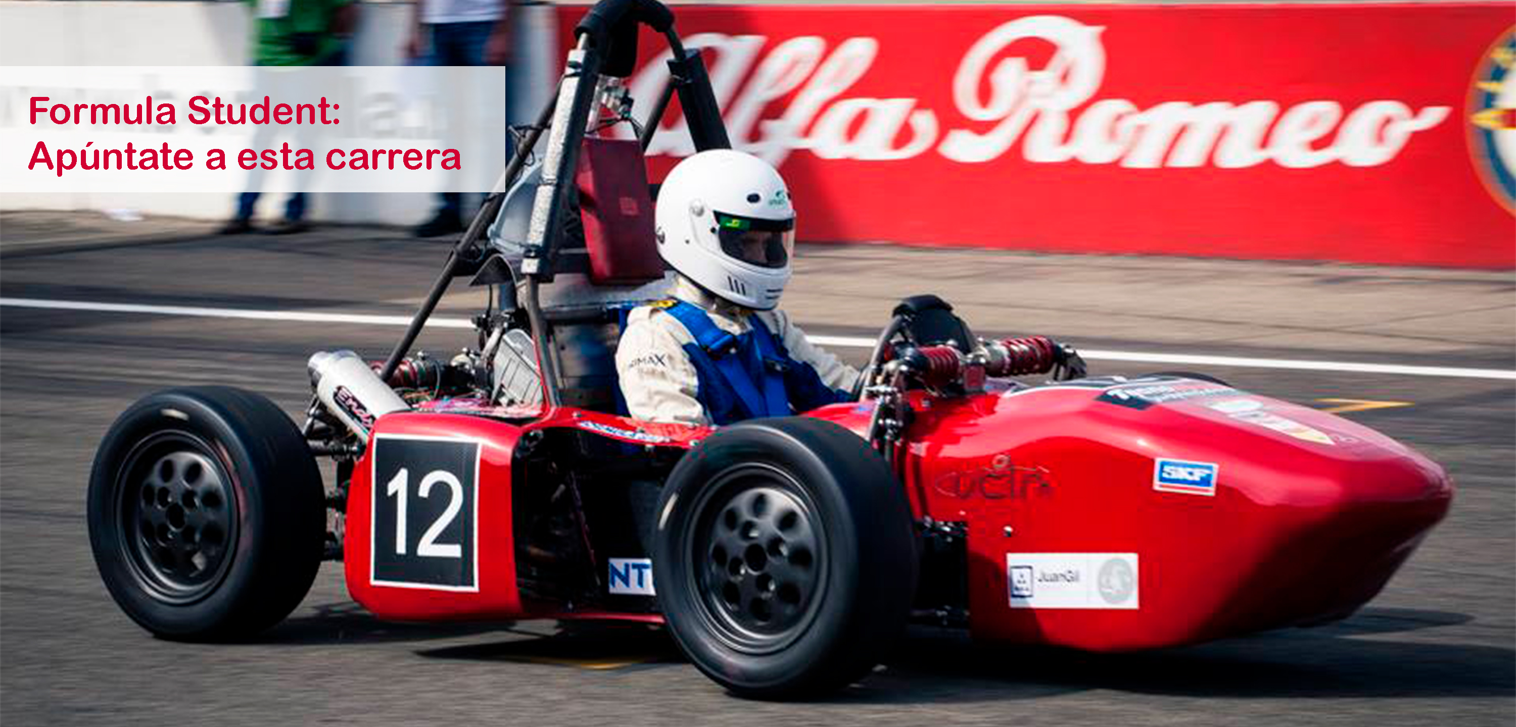 Foto del coche diseñado en carrera