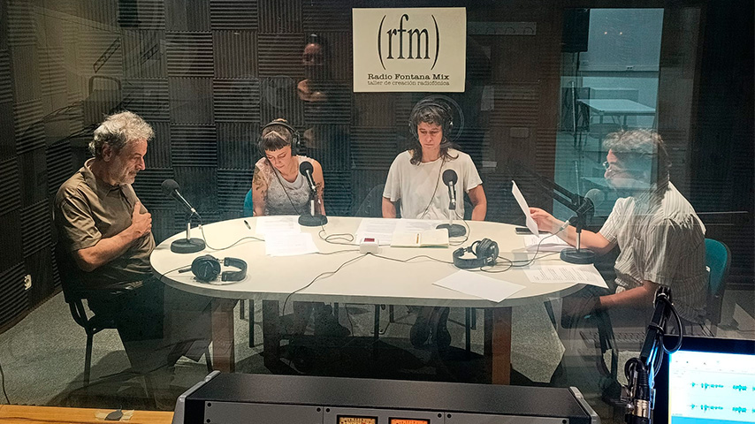 Grabación del pódcast ReX.